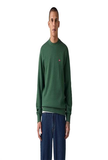 NON GRAPHIC SWEATSHIRT-DARK GREEN HEATHER